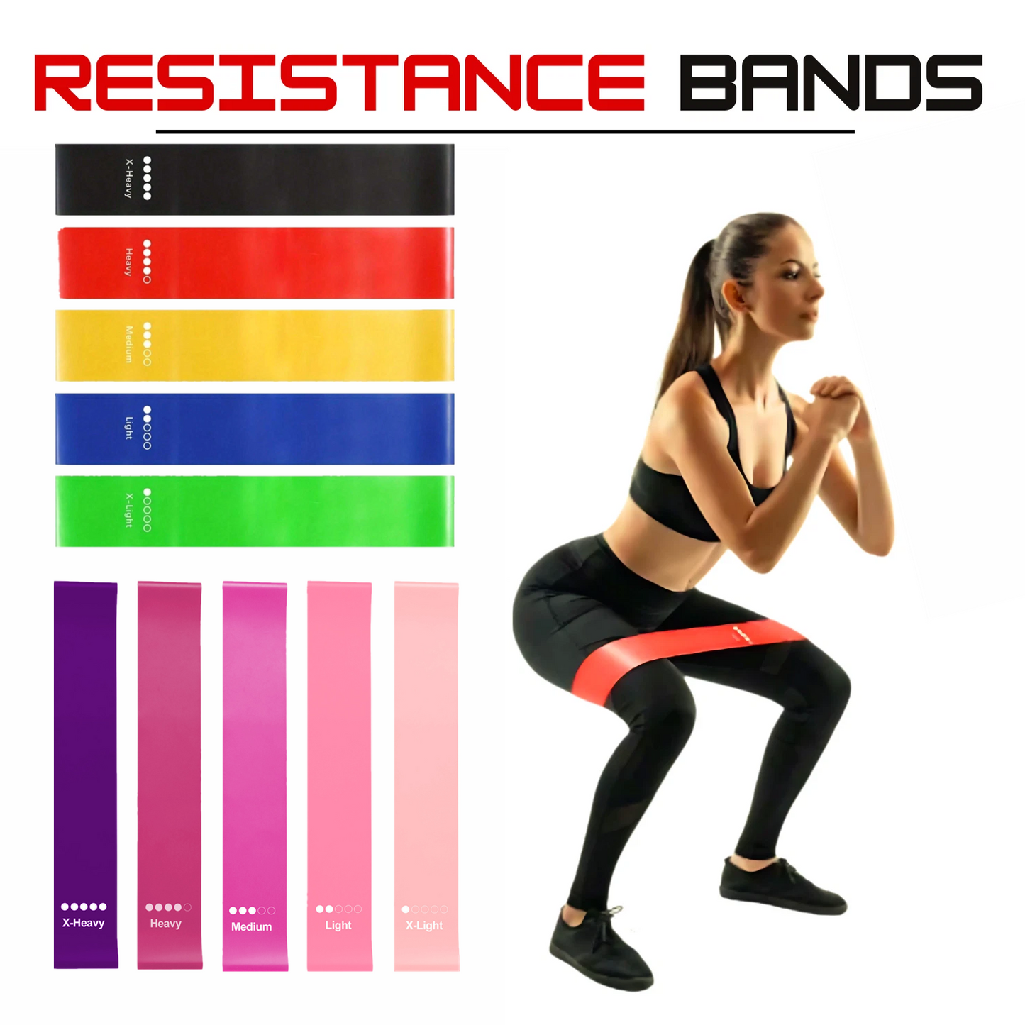 TENSION BUILT — Resistance Loop Set (10-Pack)