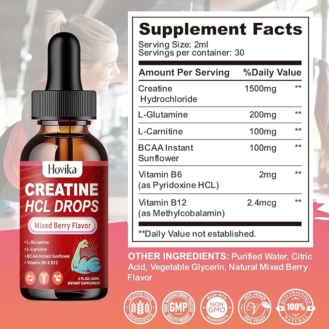 Hovika - Creatine HCL Liquid Drops