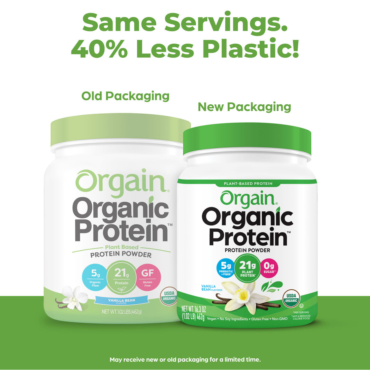 Orgain Organic Plant Based Protein Powder, Sweet Vanilla Bean (1X1.02 Lb  )-3
